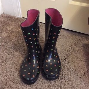 Multi-colored rain/snow boot